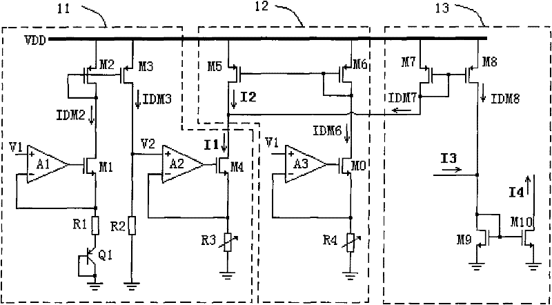 Temperature compensation circuit for laser drive