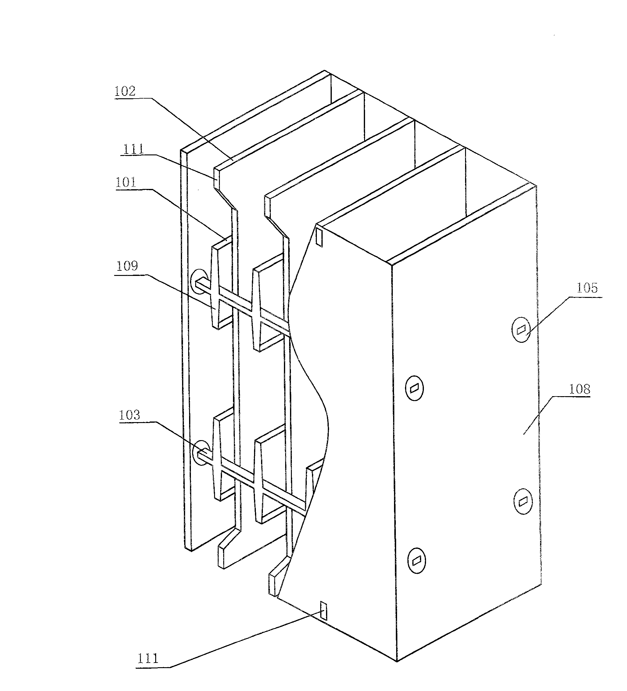 Purifier with metal band-plate structure reactor