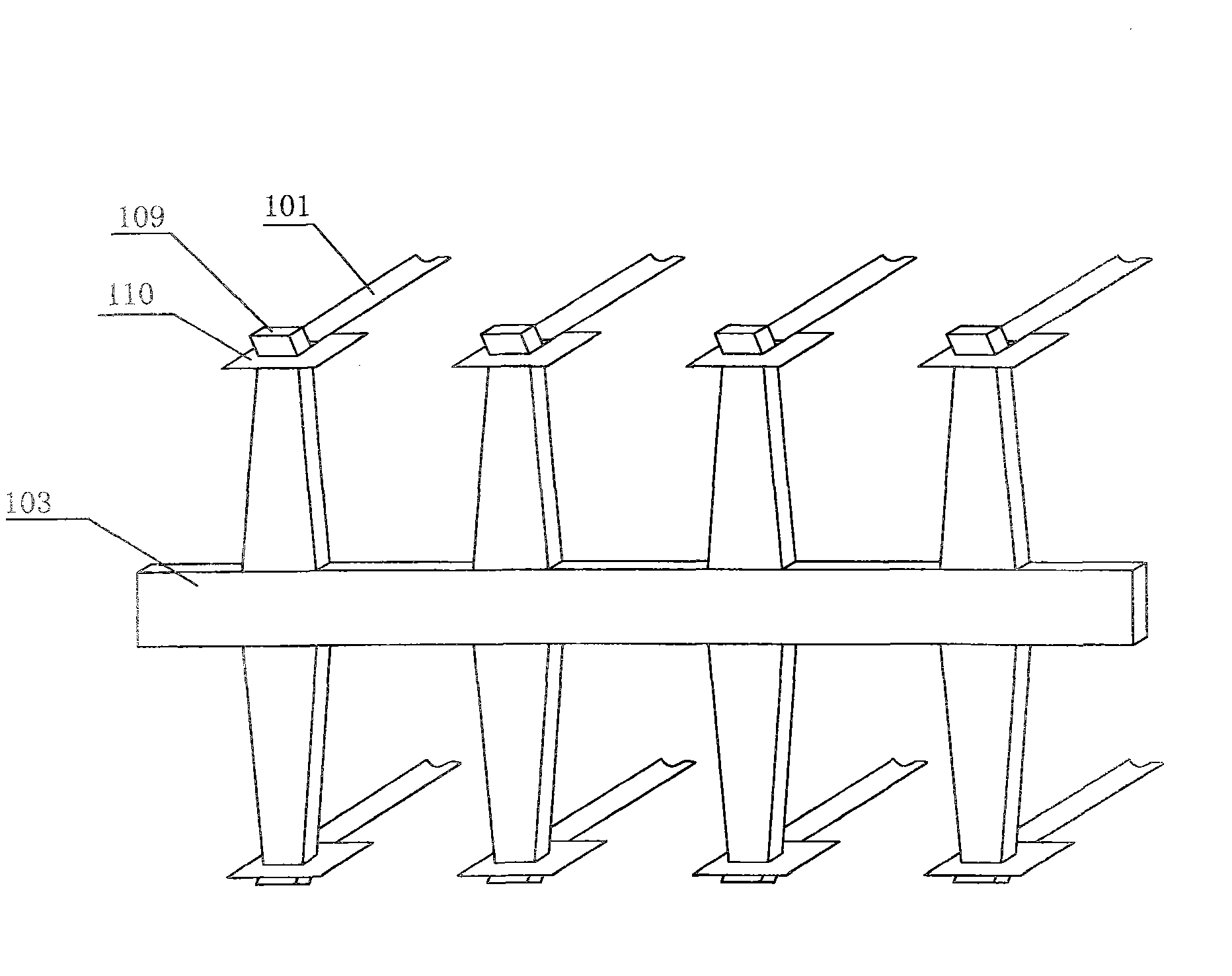 Purifier with metal band-plate structure reactor