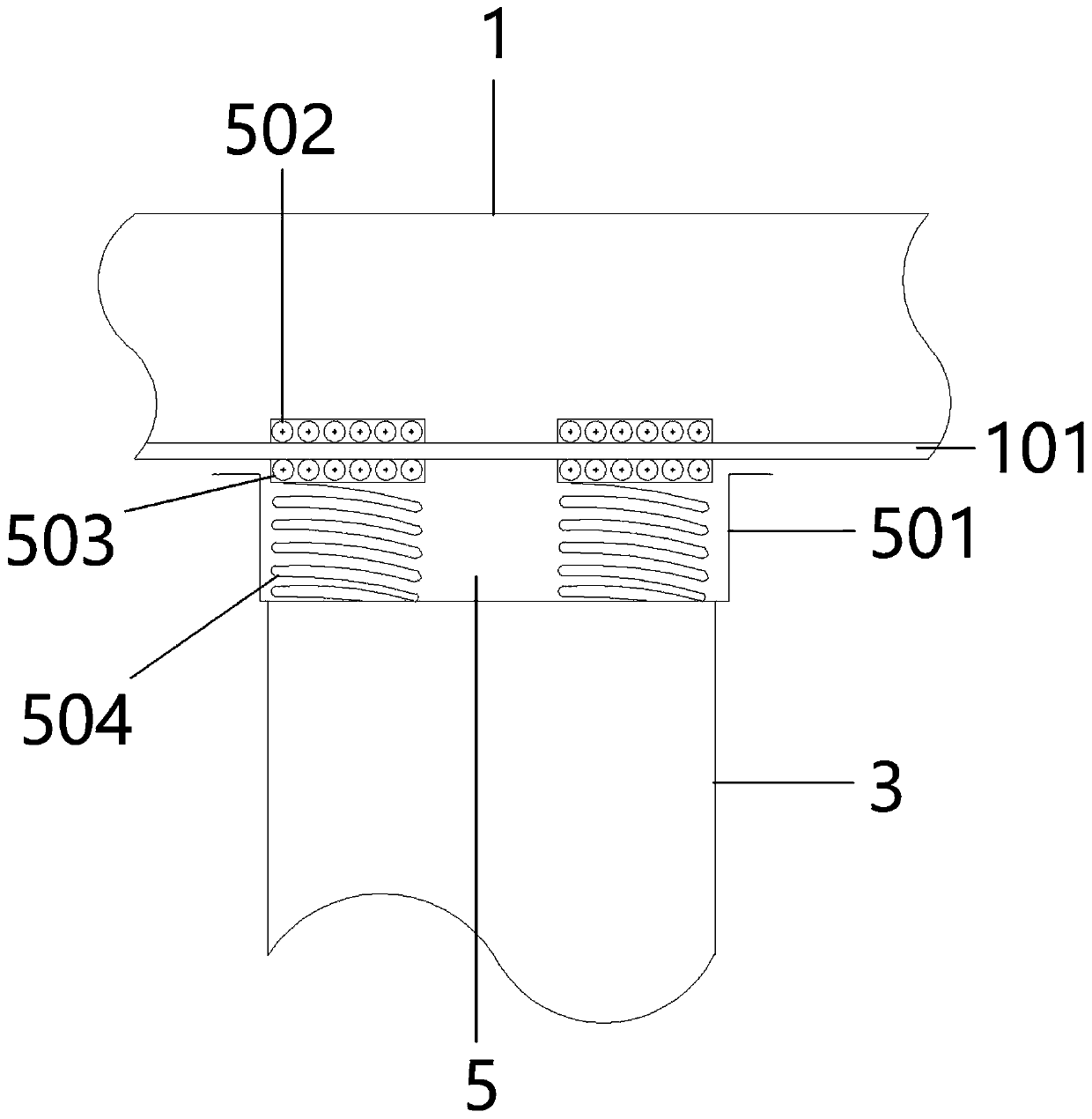 Turbine lifting device used for ship machining