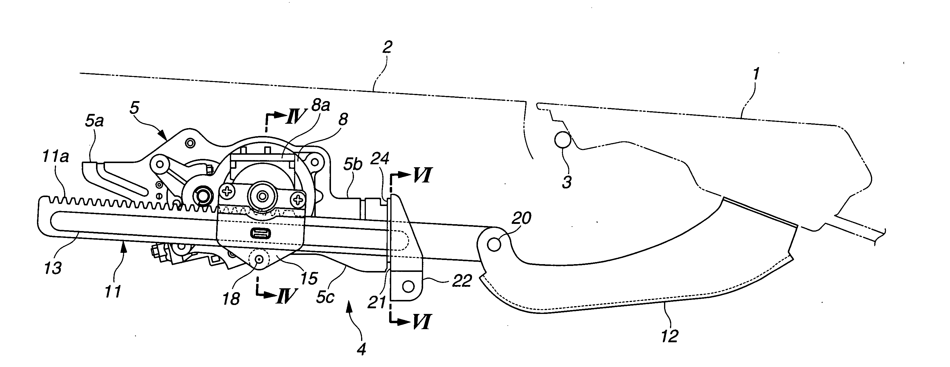 Opening and closing apparatus for opening and closing body of vehicle