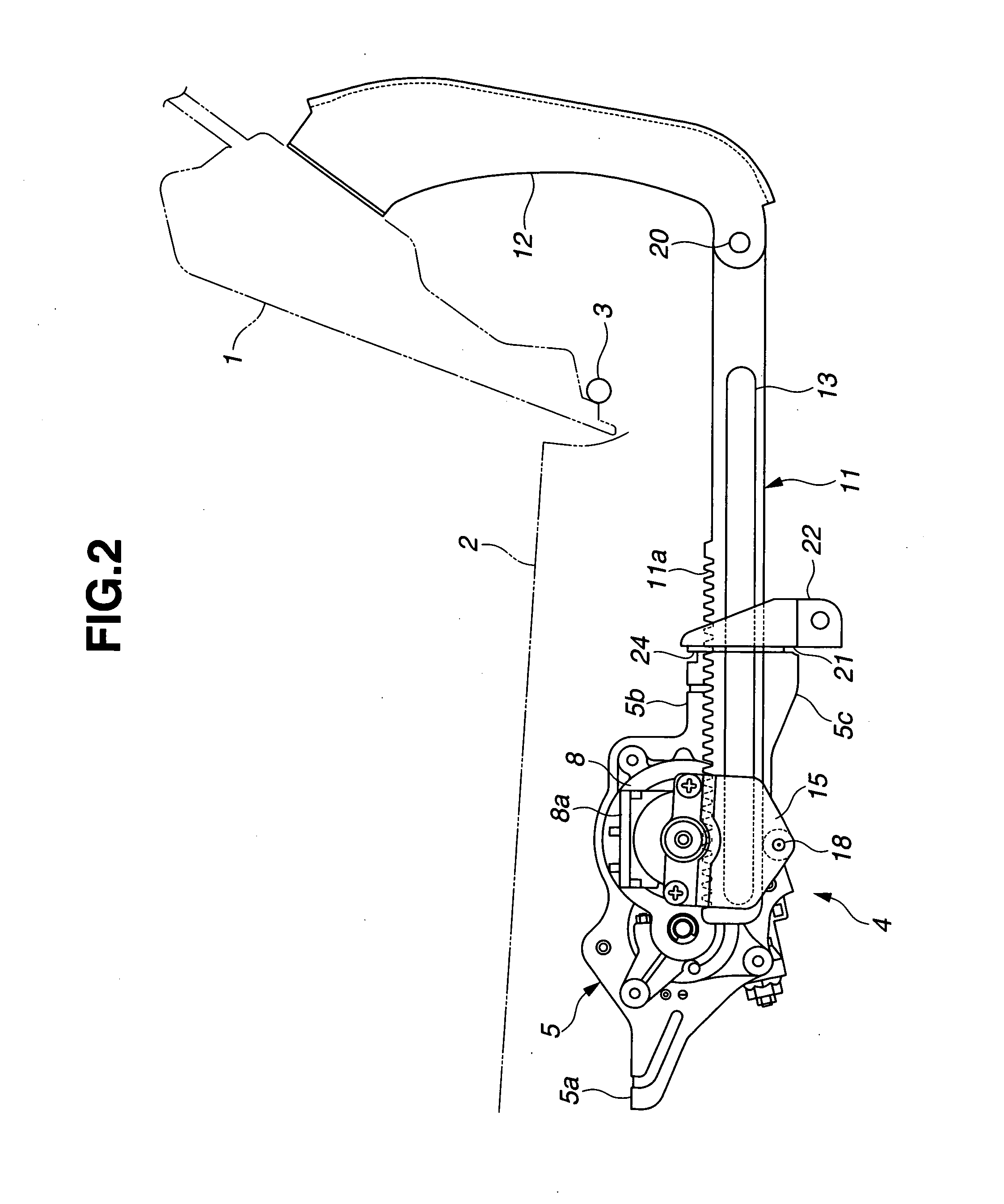 Opening and closing apparatus for opening and closing body of vehicle