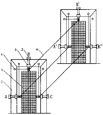 Measurement method for self-elevating type mobile platform spud leg erection