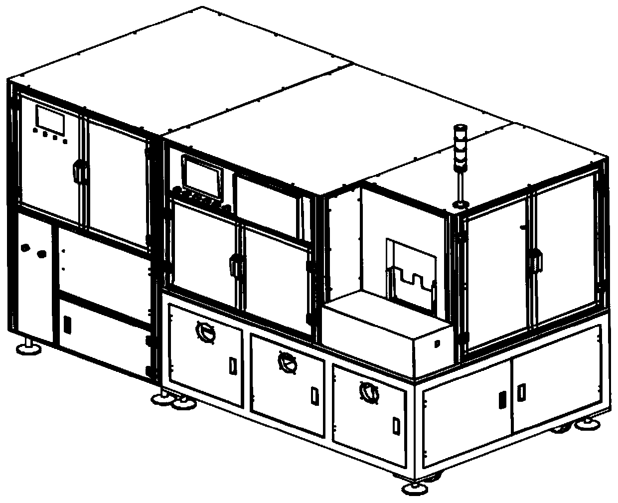 Automatic cutting and packaging production system for blood glucose test strips