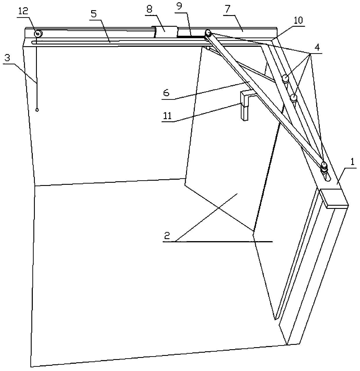 A double-leaf sliding door that does not take up space