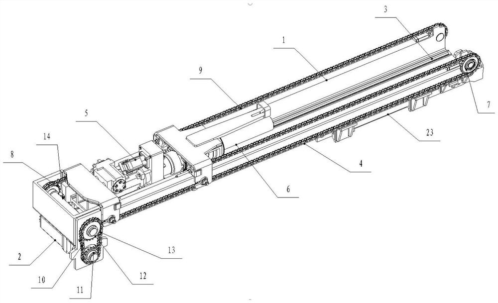 Robot telescopic arm