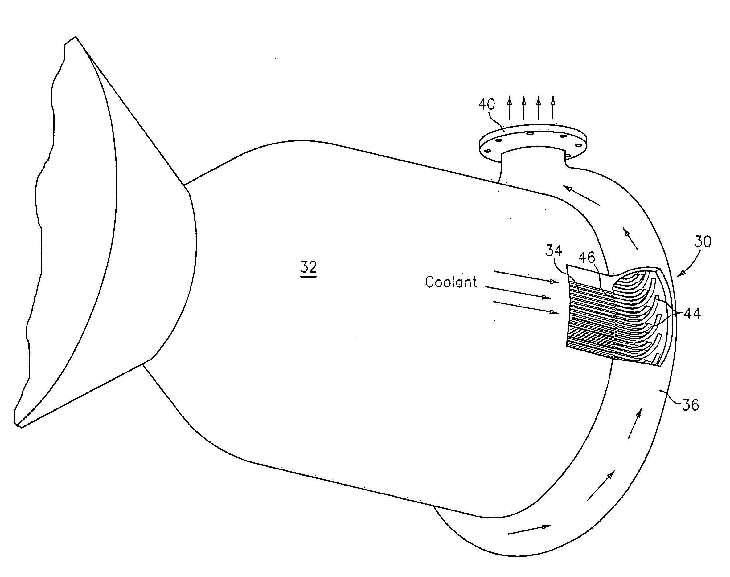 Enhanced performance torroidal coolant-collection manifold