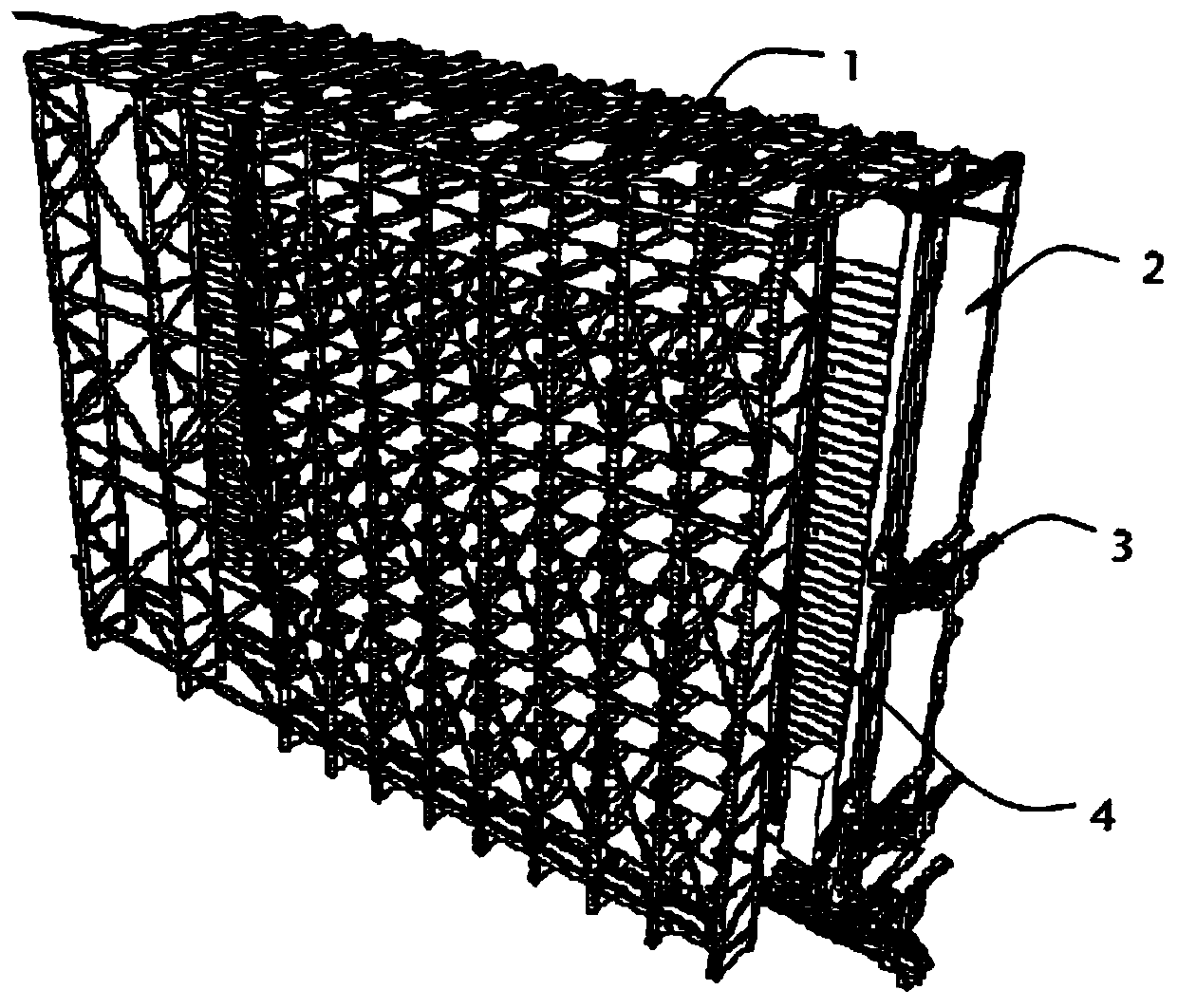 Lithium battery high-temperature standing vertical warehouse temperature independent control device and method