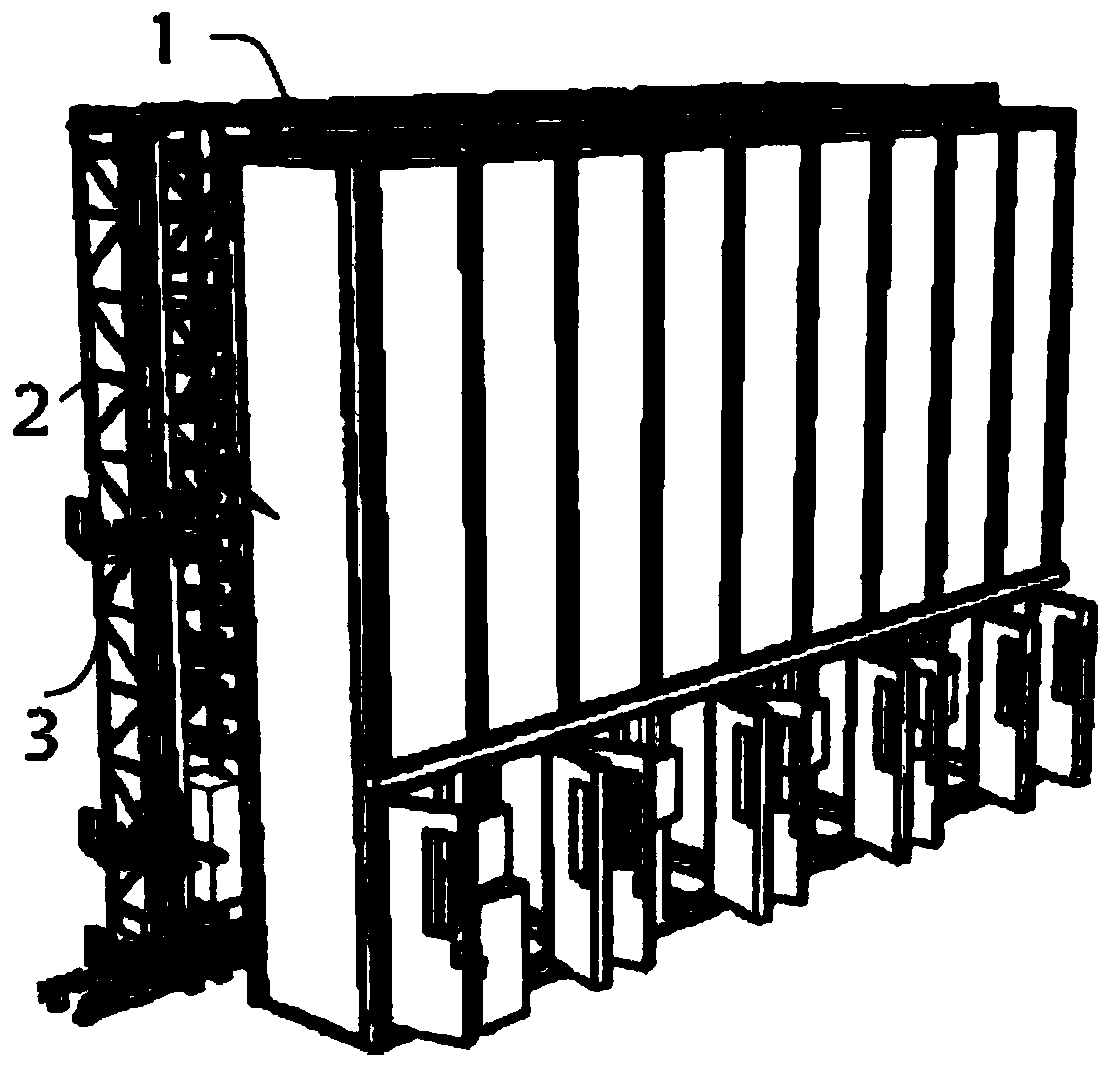 Lithium battery high-temperature standing vertical warehouse temperature independent control device and method