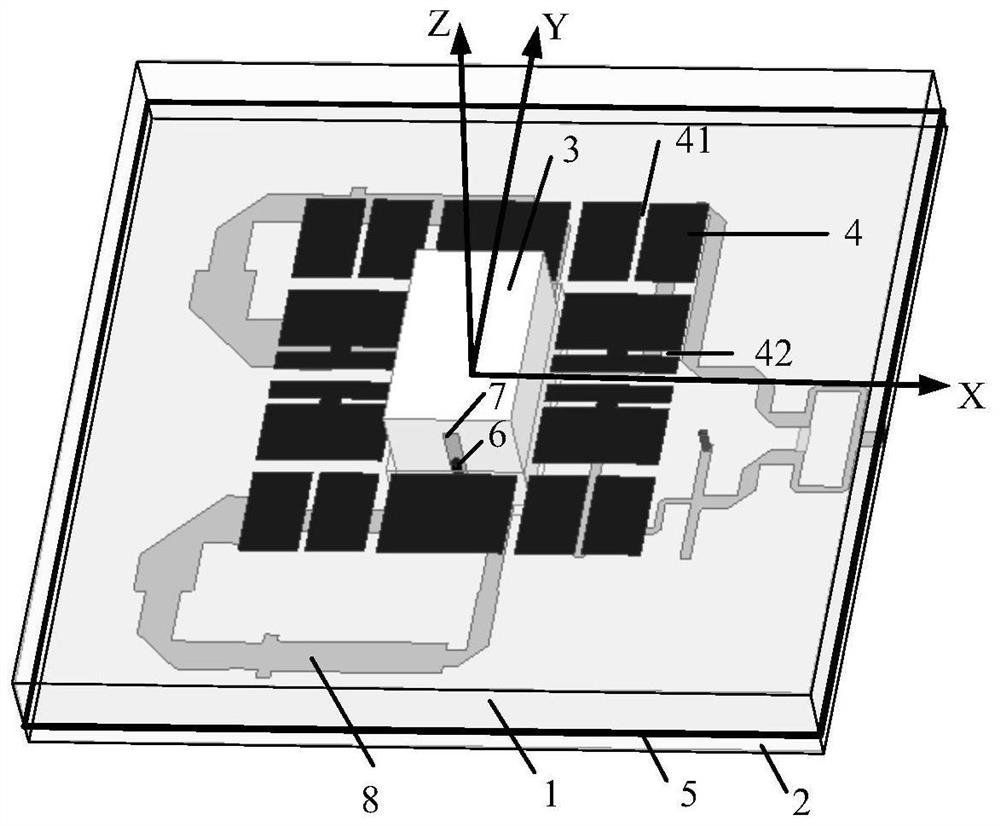 Broadband metasurface antenna based on differential dielectric resonator feeding