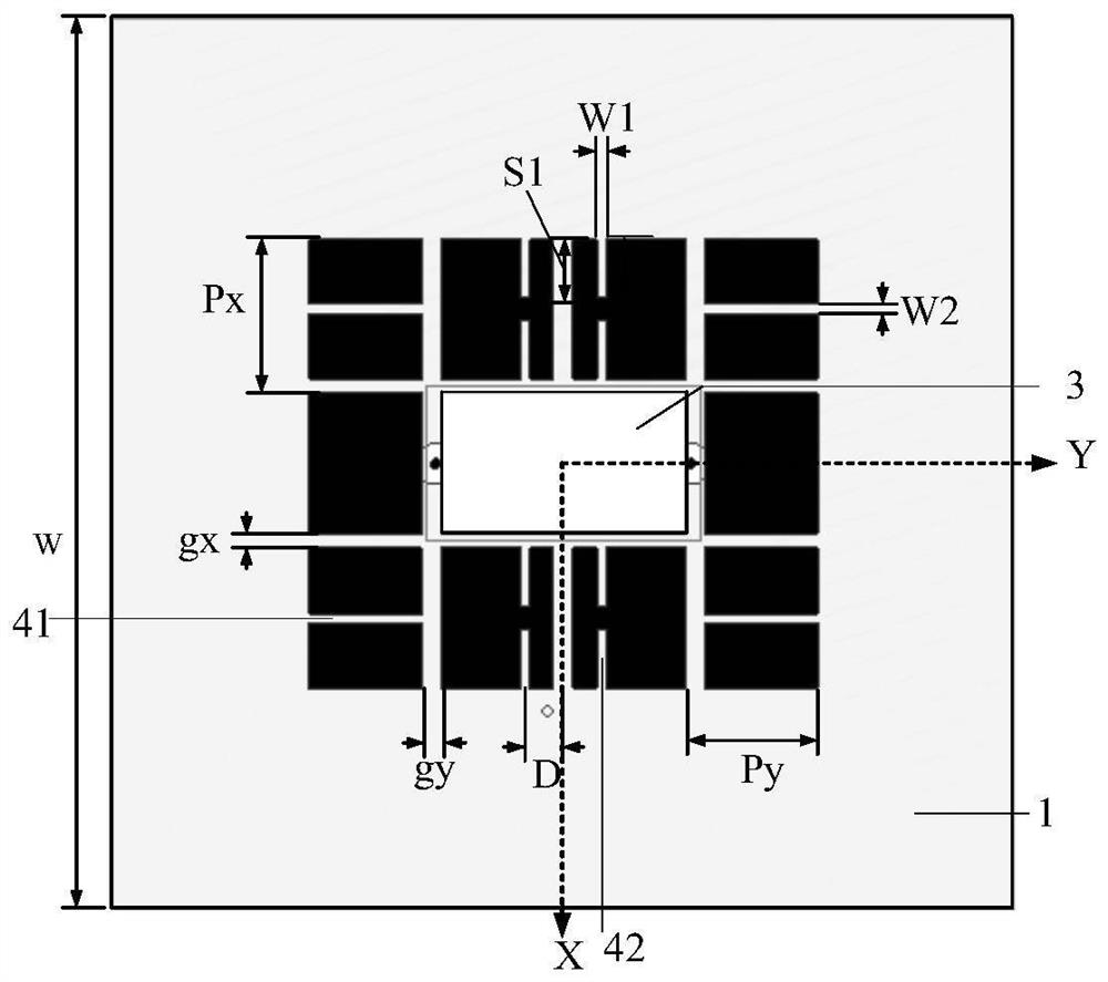 Broadband metasurface antenna based on differential dielectric resonator feeding