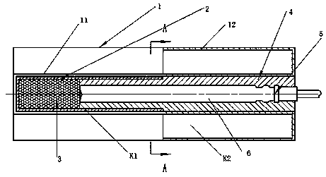 Blasting expanding element special for underground blasting engineering