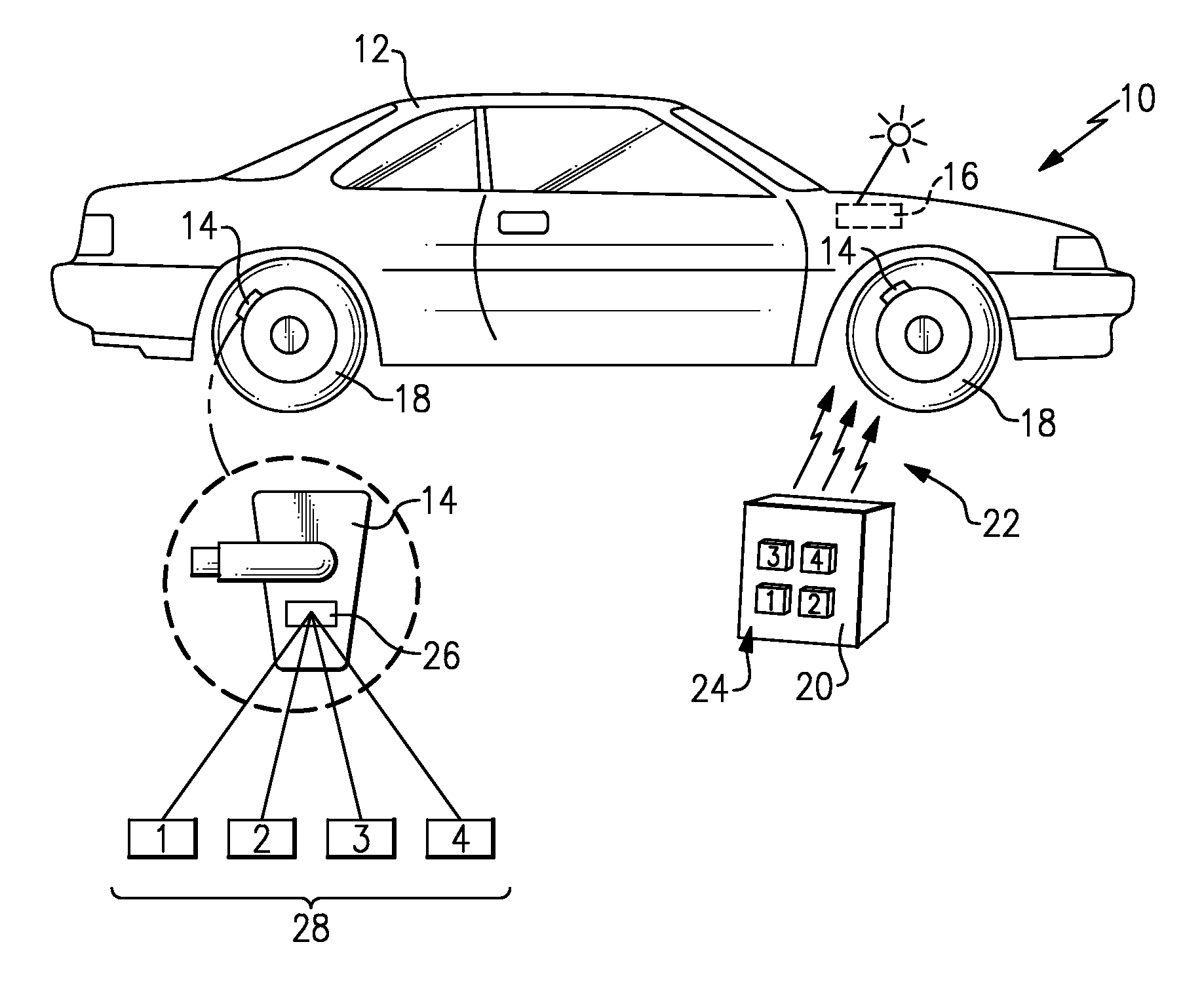 Universal tire pressure monitoring sensor