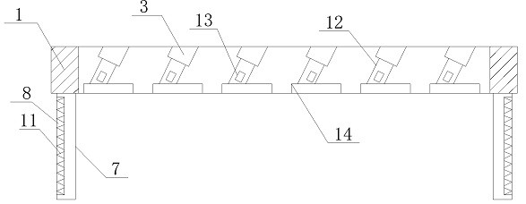 Block chain data management server heat dissipation device