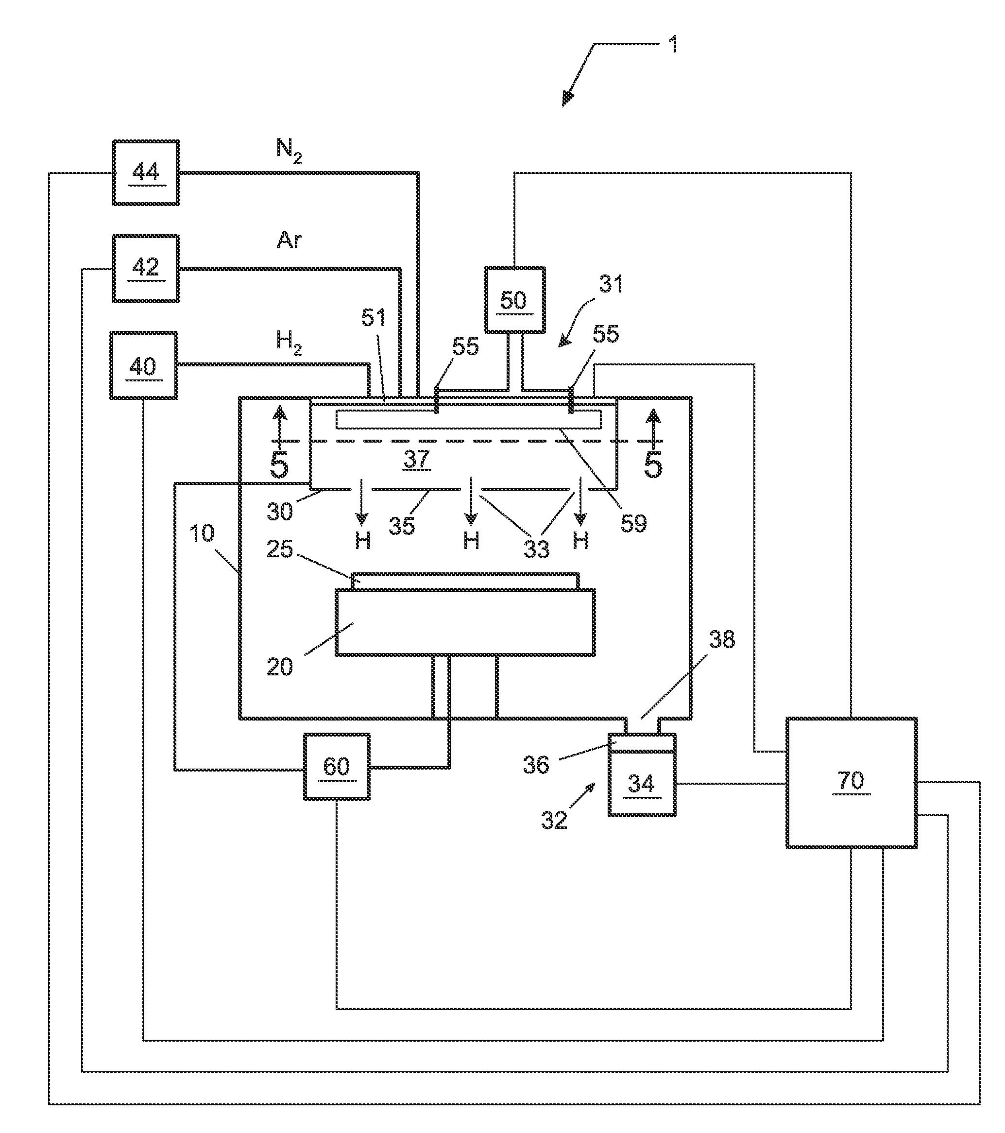 Processing system containing a hot filament hydrogen radical source for integrated substrate processing