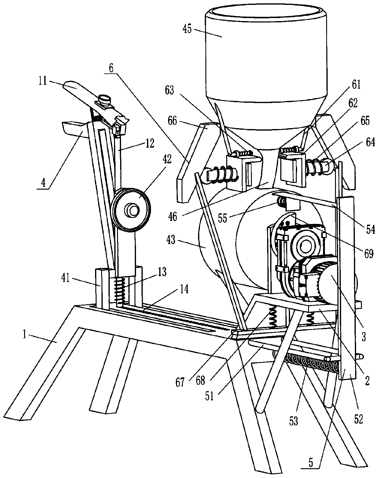 Pipeline sealant gluing device for floor heating pipeline mounting