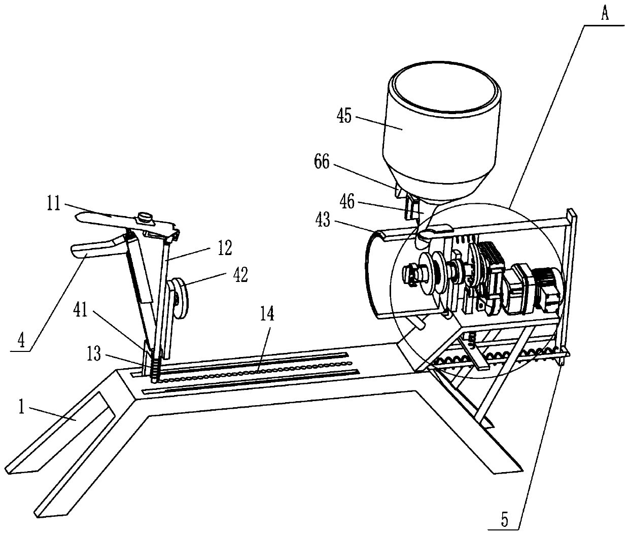 Pipeline sealant gluing device for floor heating pipeline mounting