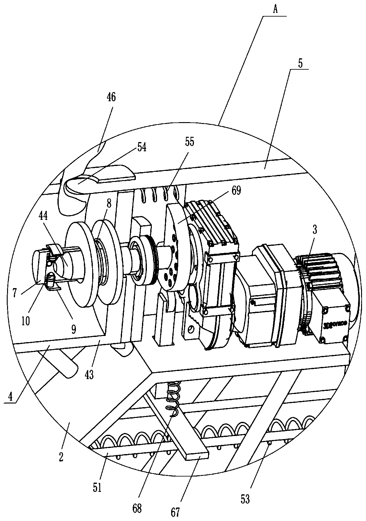 Pipeline sealant gluing device for floor heating pipeline mounting