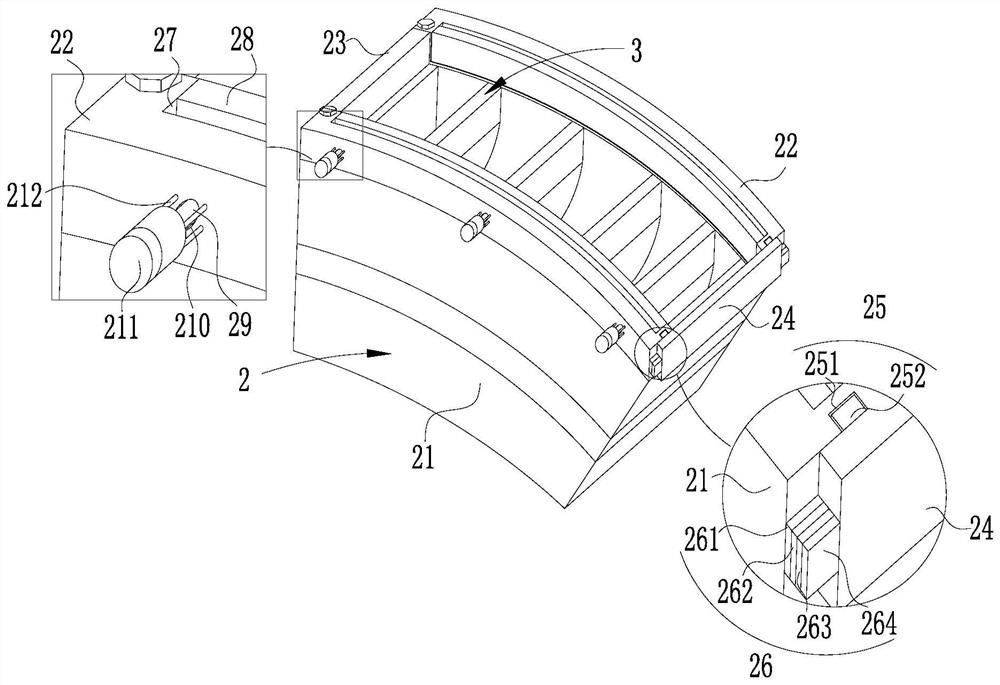 A sprayed concrete device for tunnel construction with reduced rebound rate