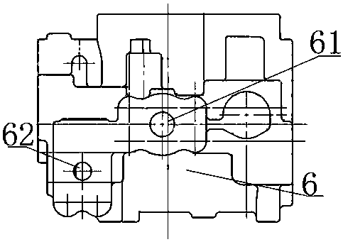 Main valve body for excavator grab bucket control