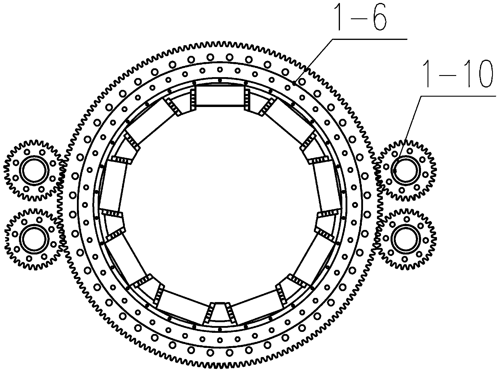 Drilling machine capable of pressing and pulling protective case