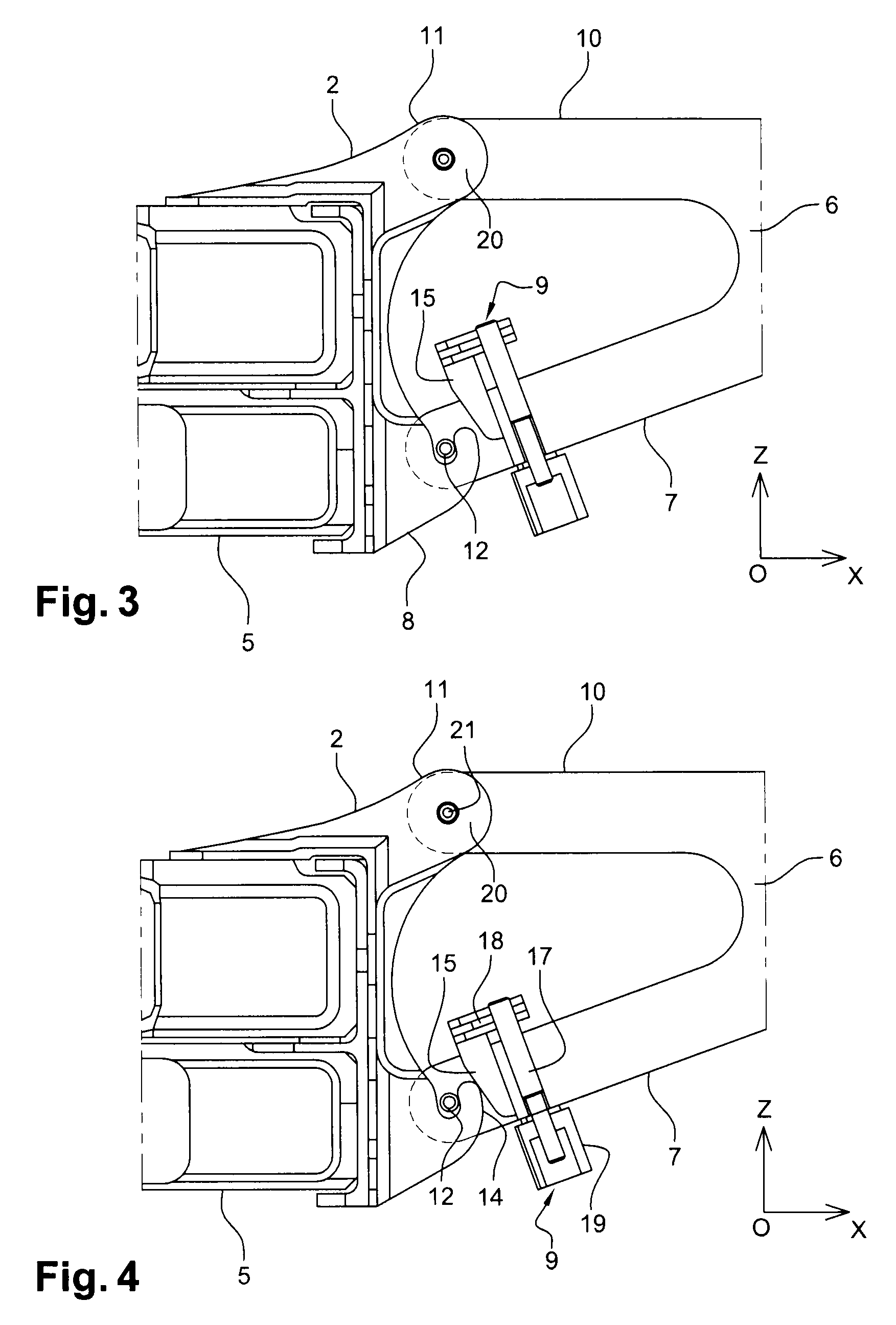 Attachment interface device for attaching mobile equipment to an aircraft structure