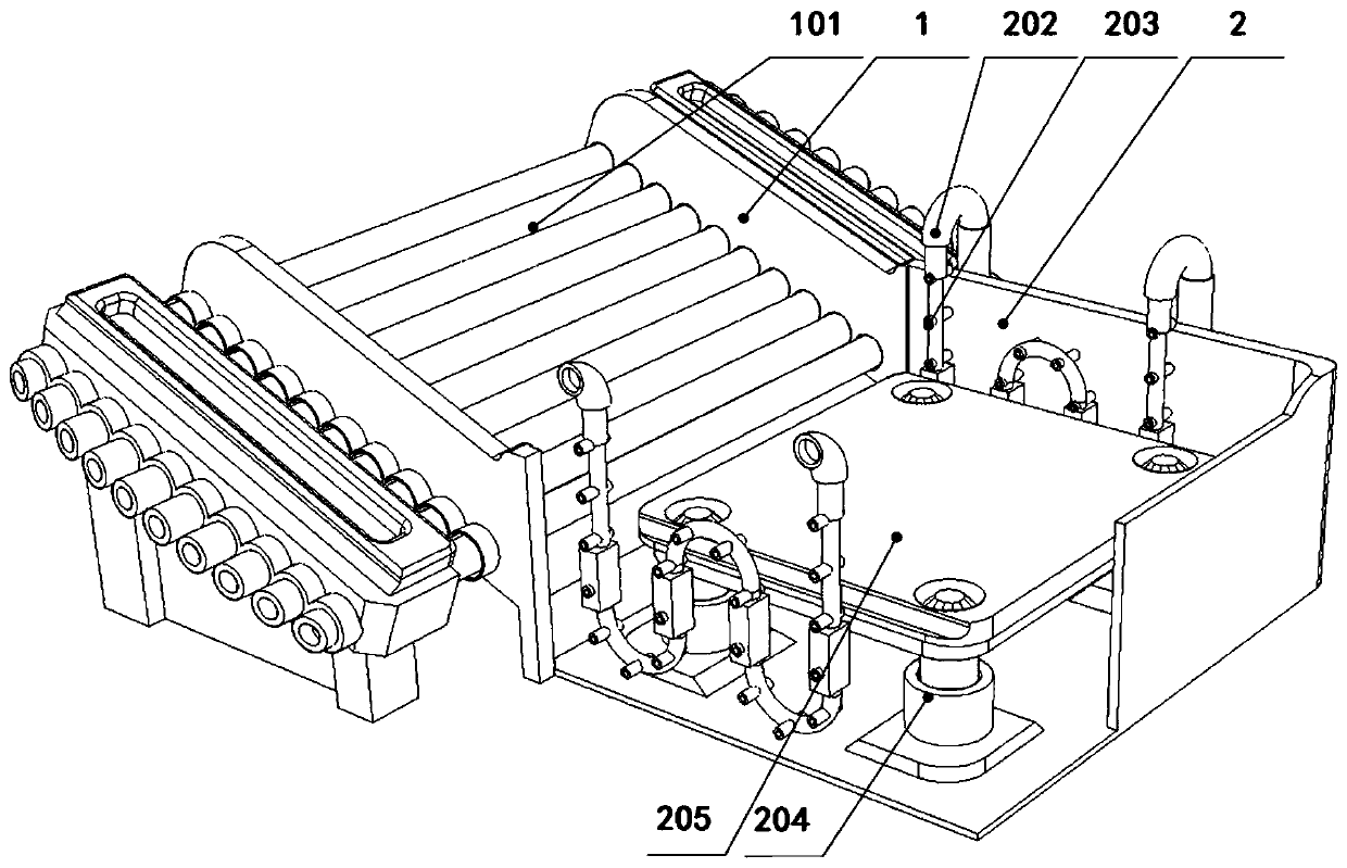 A special-shaped aluminum groove production device