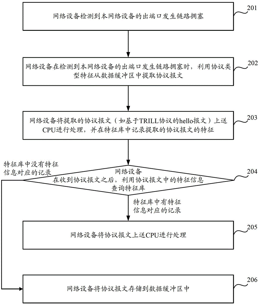 A protocol packet processing method and device