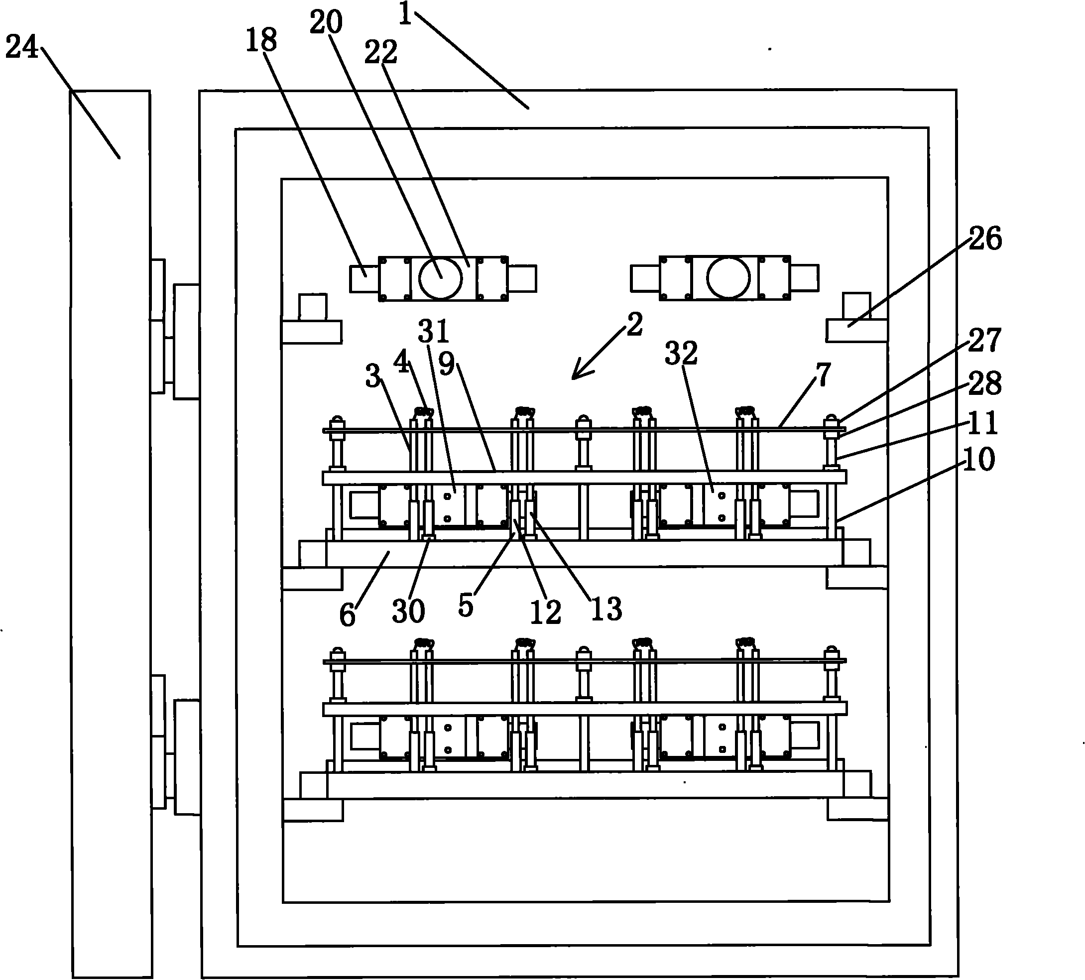 Group directional glass bulb evaporation device