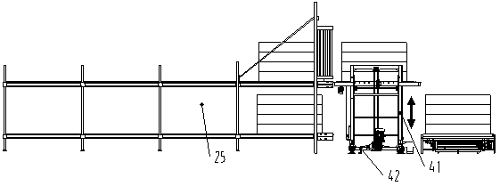 Automatic storage production line for mattress