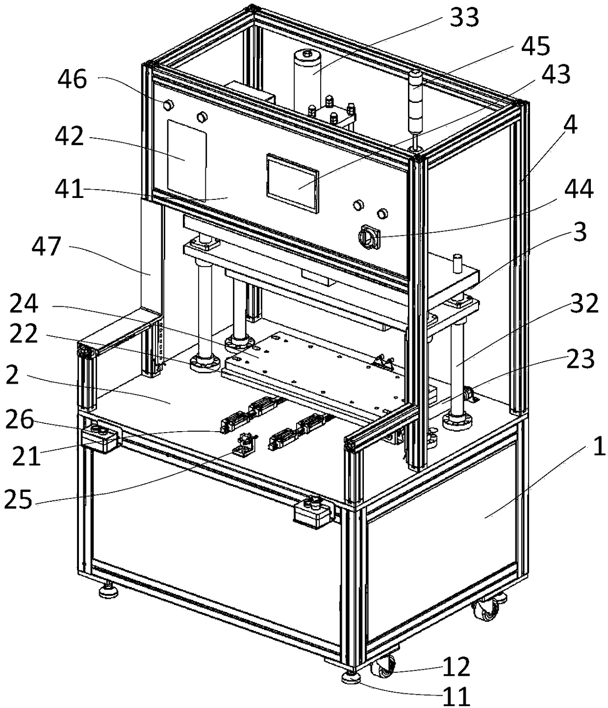 Punching device for automotive interior trim production