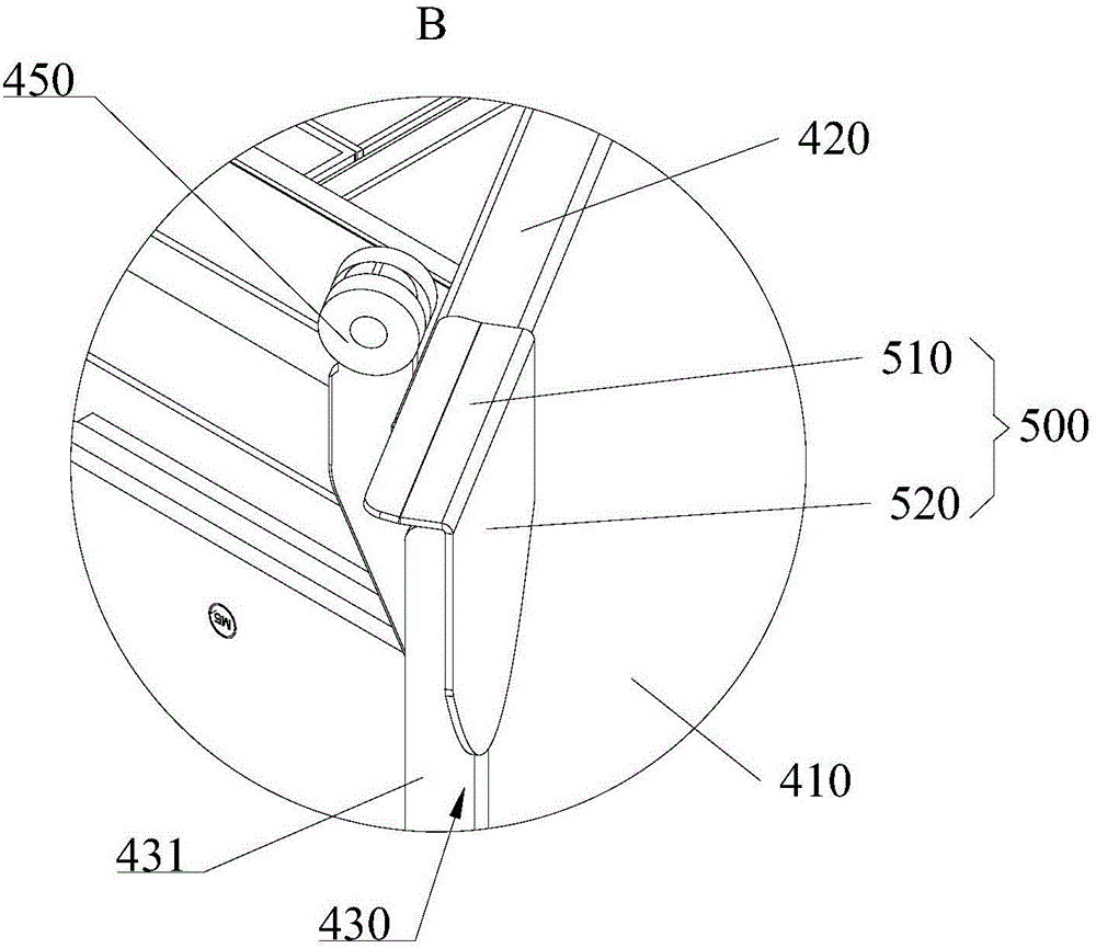 Hinged door waterproof structure and cabinet having the same