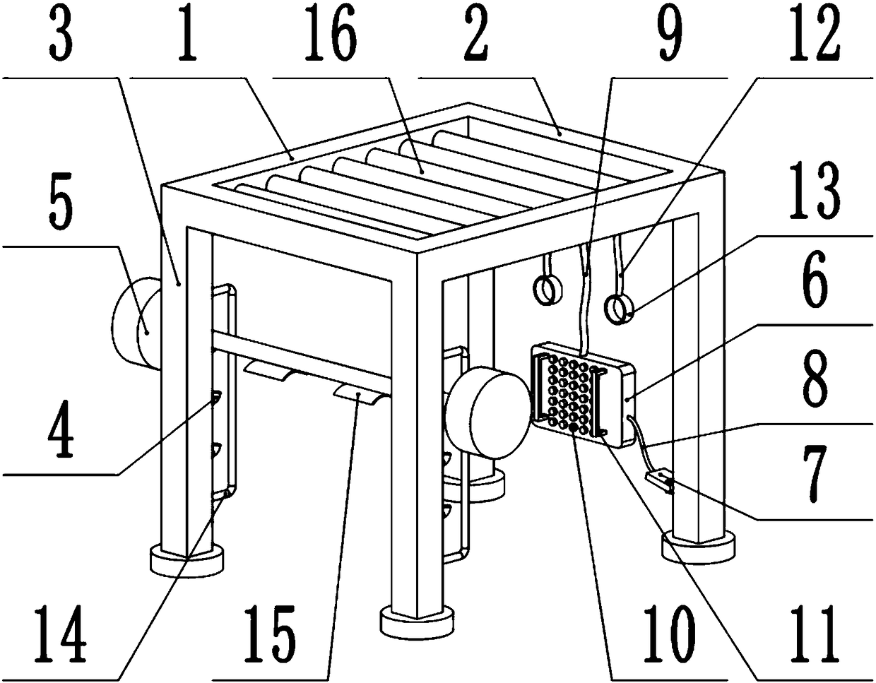 Framework type deep squat trainer