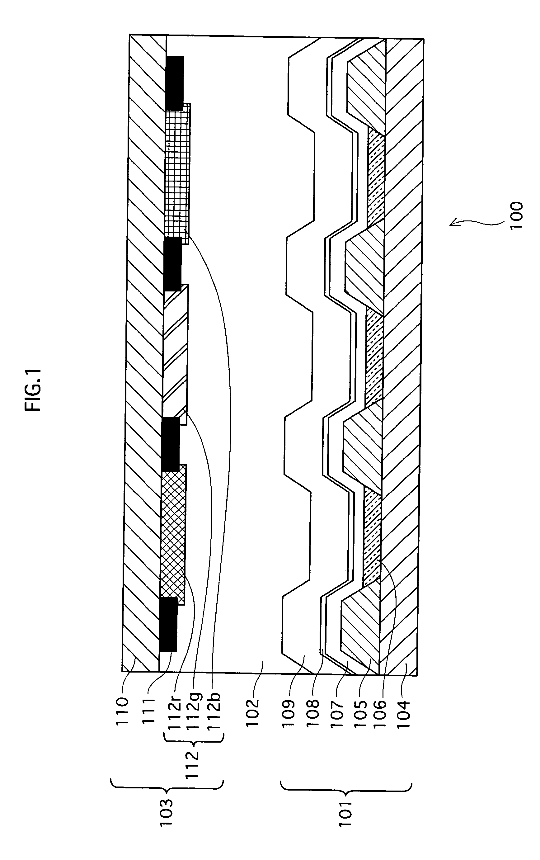 Light emitting display apparatus having excellent color reproducibility