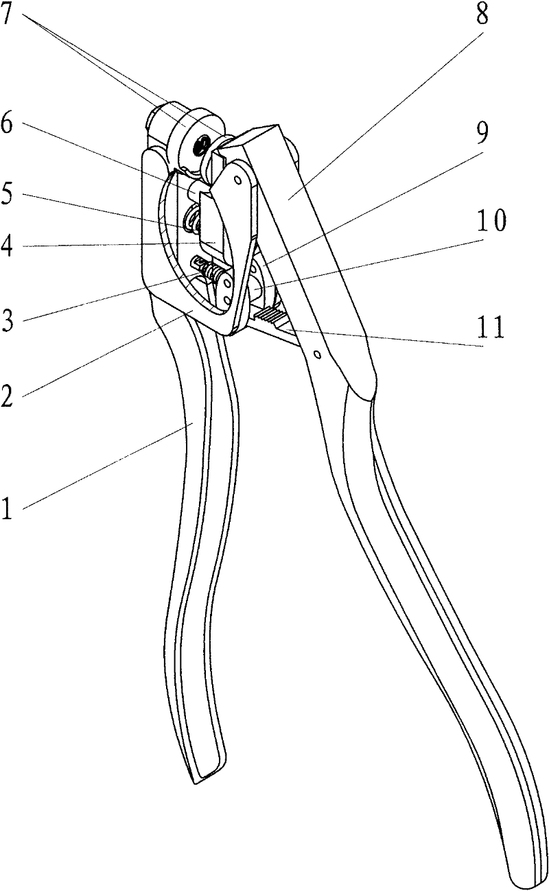 Hand-hold pincers with parallel jaws