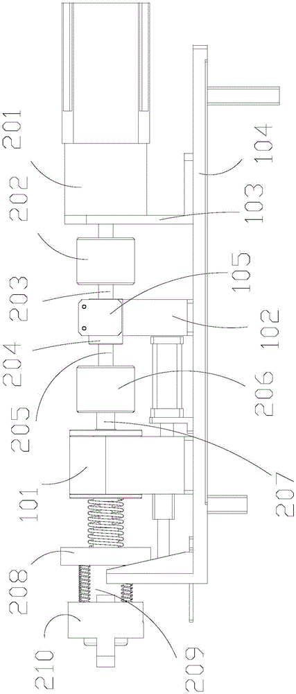 Driving head online changing device and engine crankshaft gyroscopic moment measurement system