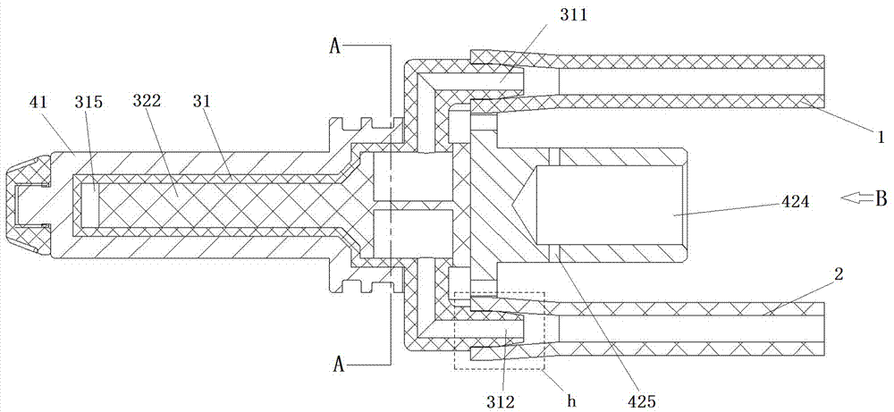 Internal liquid cooling type conductive contact member and connector