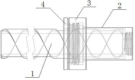 Prestressed concrete square pile spiral tube drive device