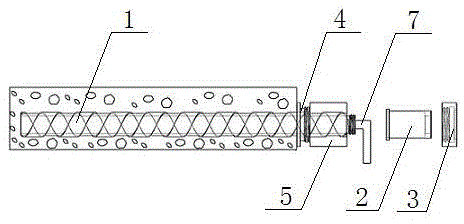 Prestressed concrete square pile spiral tube drive device