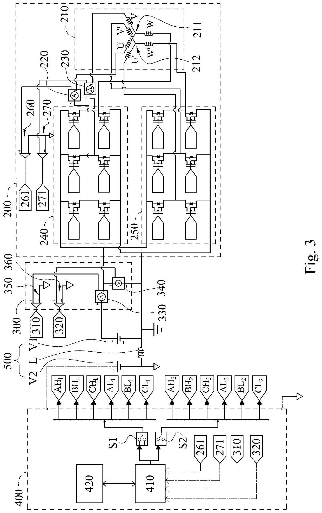 Power detecting device and method thereof