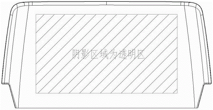 Manufacturing method for mold internal decoration molding of vehicle-mounted center control integrated plastic curved surface panel