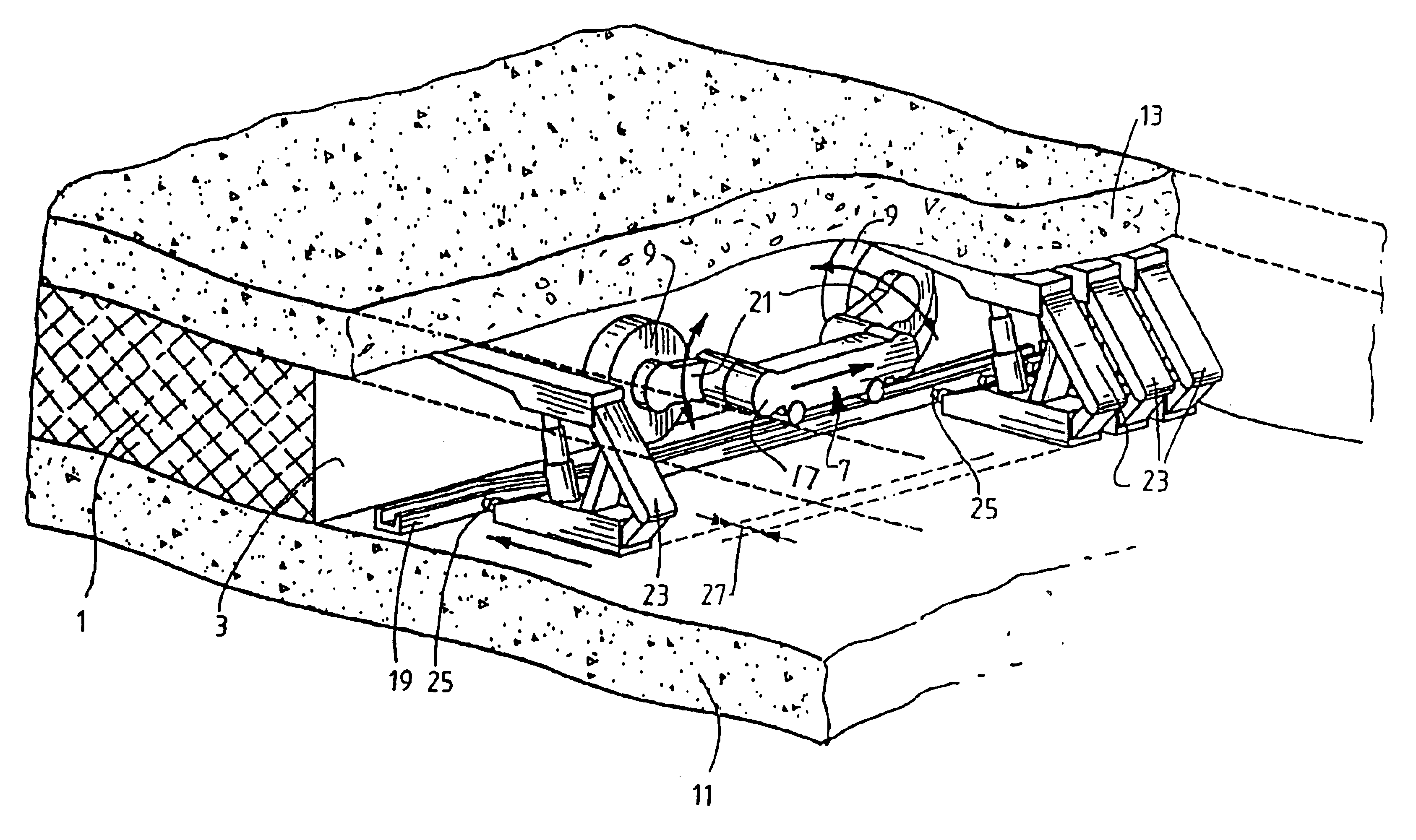 Mining machine and method