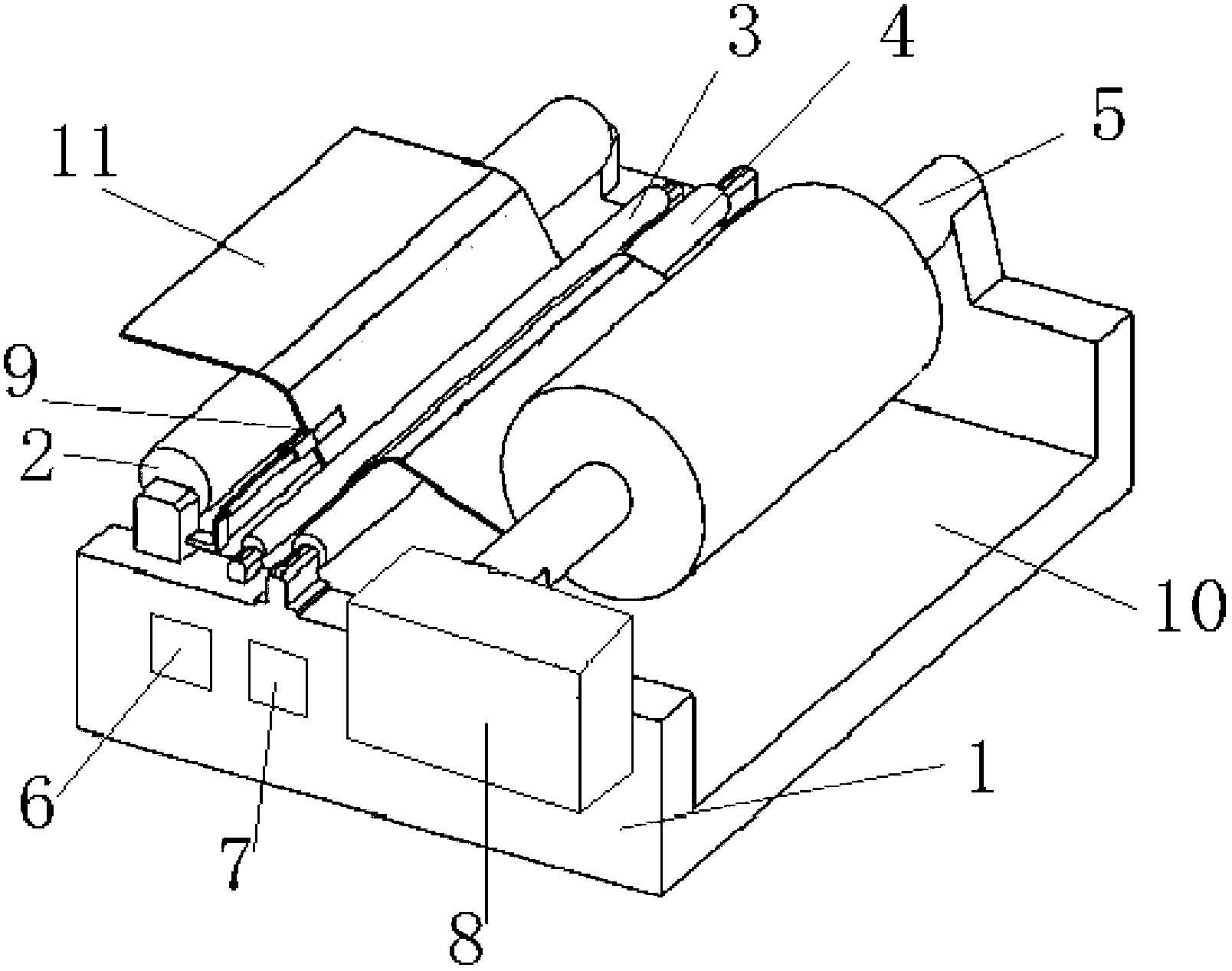 Lithium battery rolling automatic centering and deviation correcting device