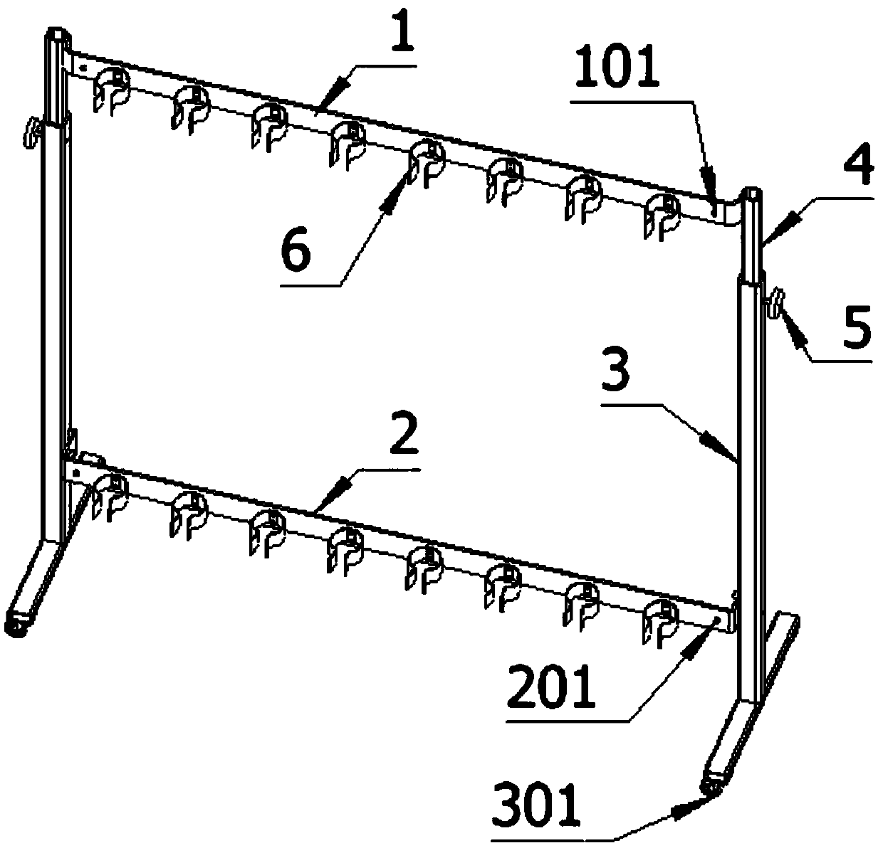 A detection frame for electric power operation and maintenance and maintenance tools