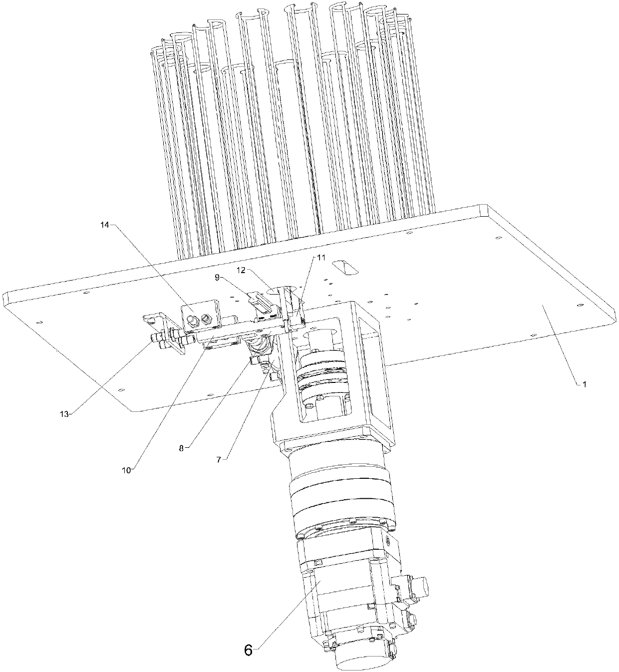 Material storage mechanism achieving automatic gasket selecting and feeding