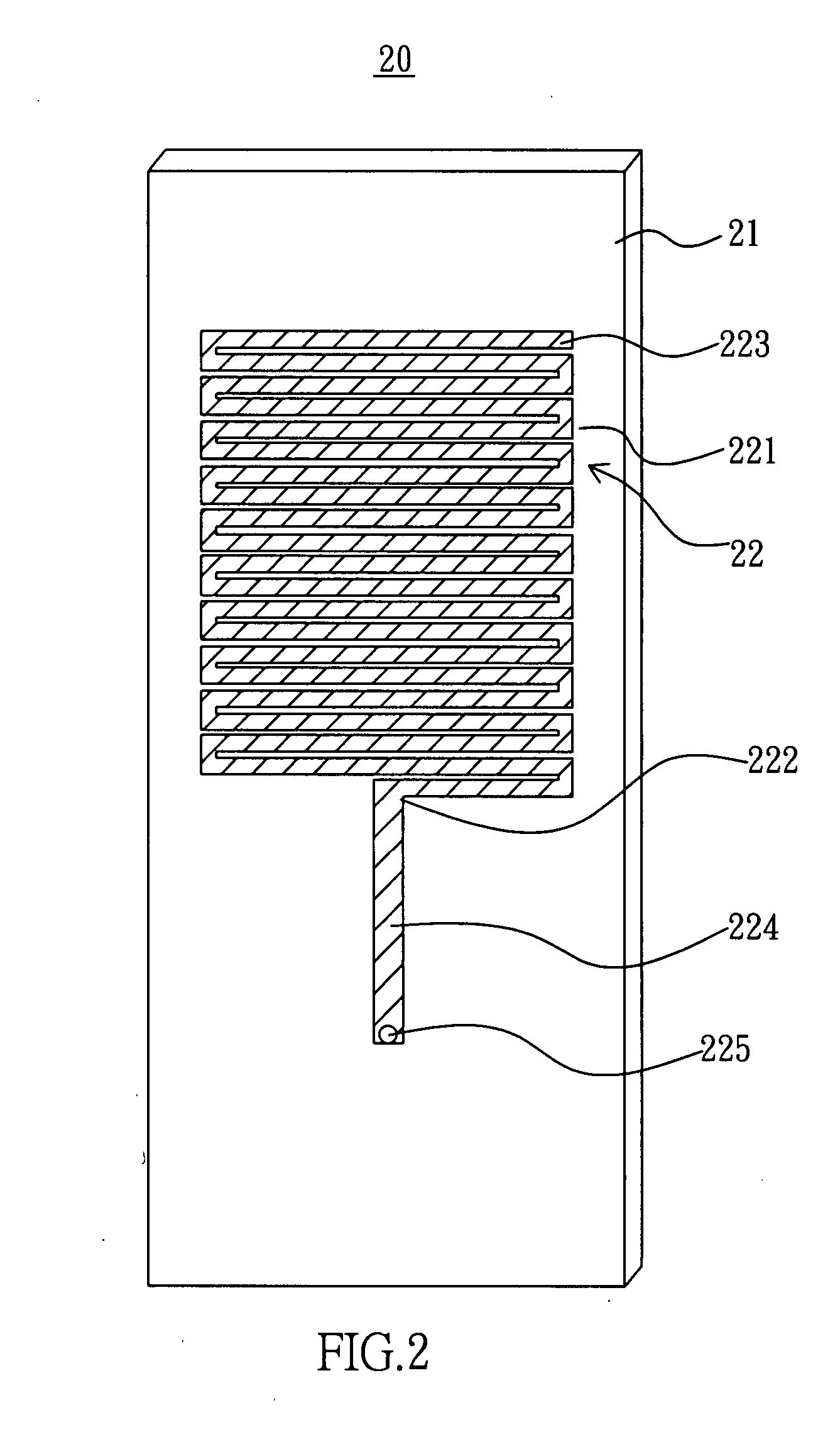 Miniaturized planar antenna of digital television