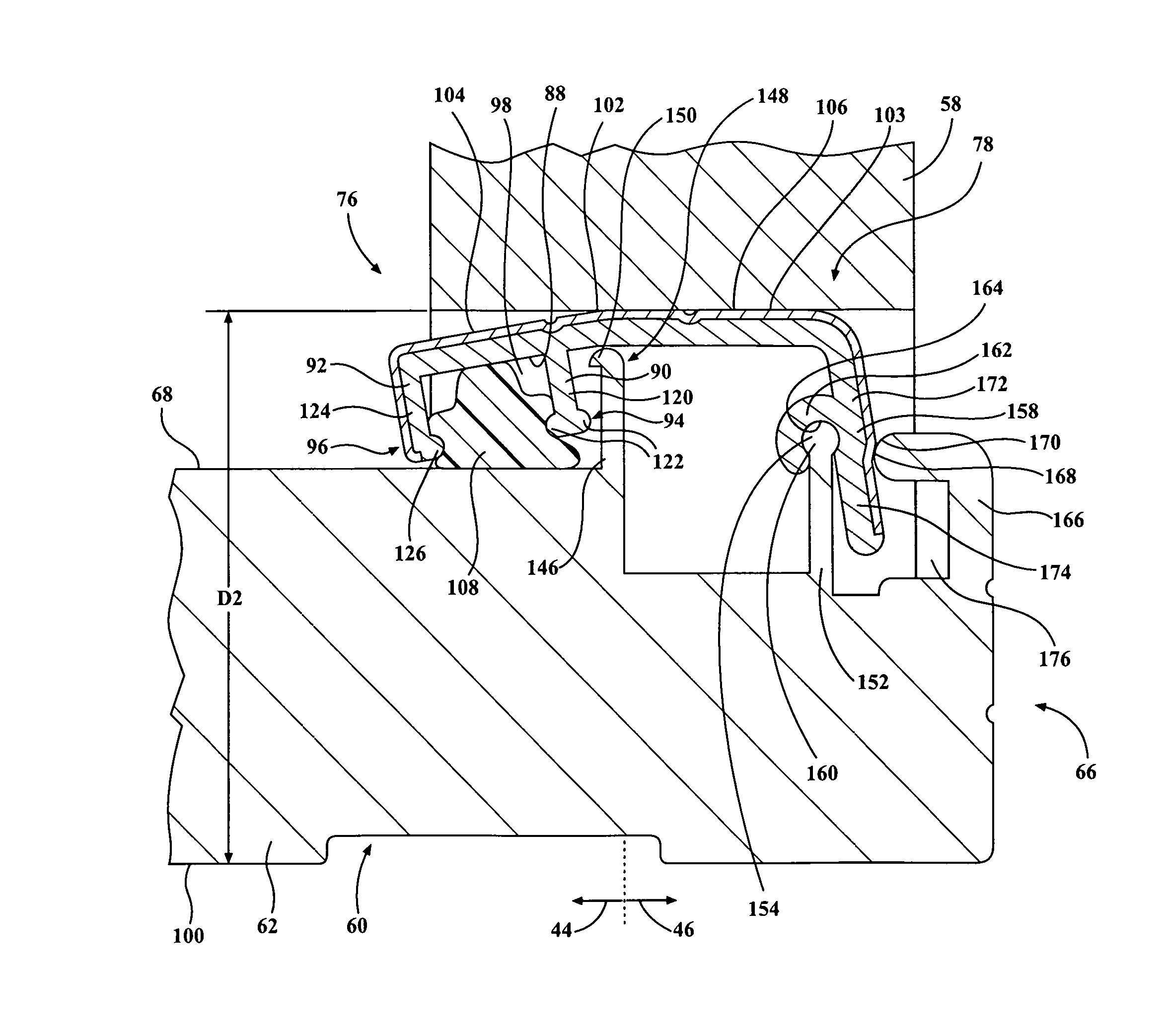 Threshold assembly for an entryway system