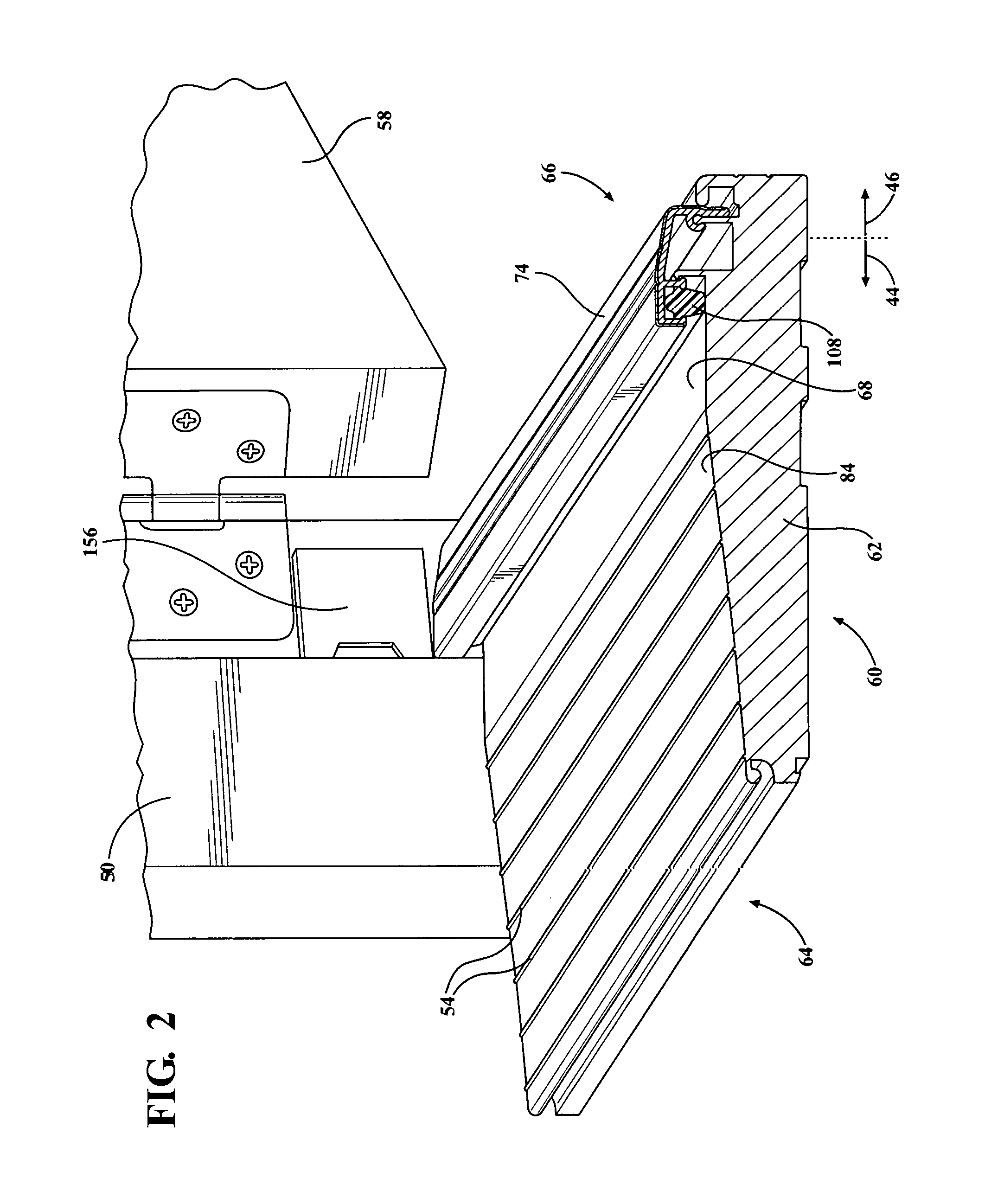 Threshold assembly for an entryway system