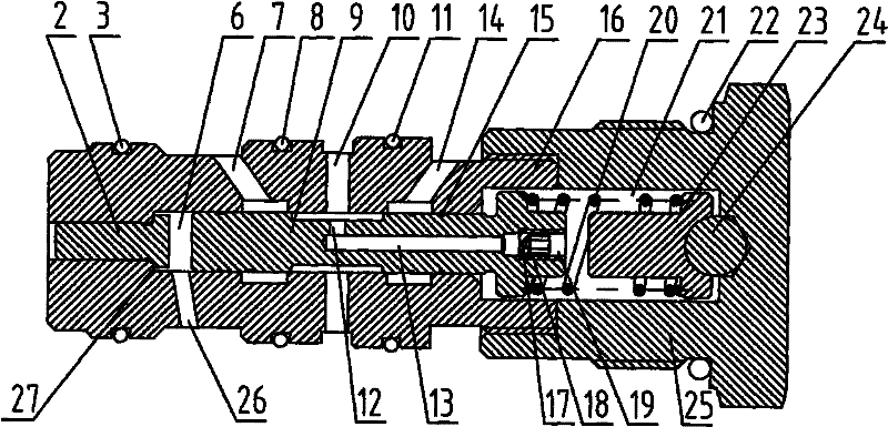 Fast hydraulic change-over valve