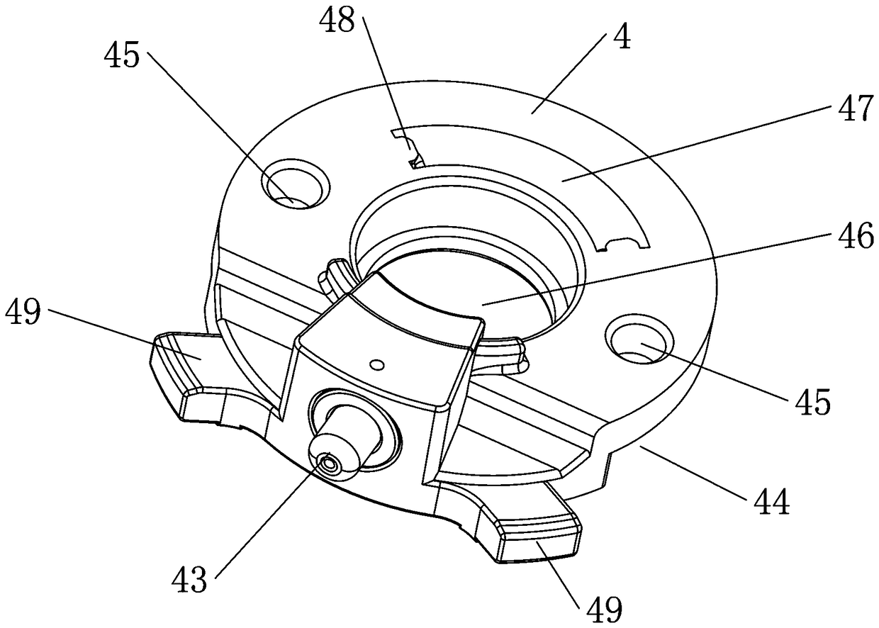 Engagement and disengagement module of intelligent lock